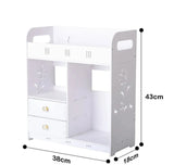 Polica za kupatilo sa 2 fioke