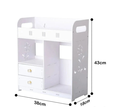 Polica za kupatilo sa 2 fioke