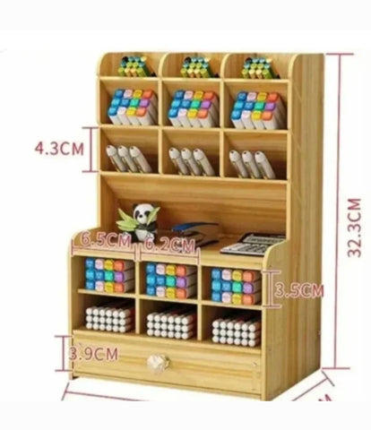 Polica organizer za olovke i pribor sa fiokom