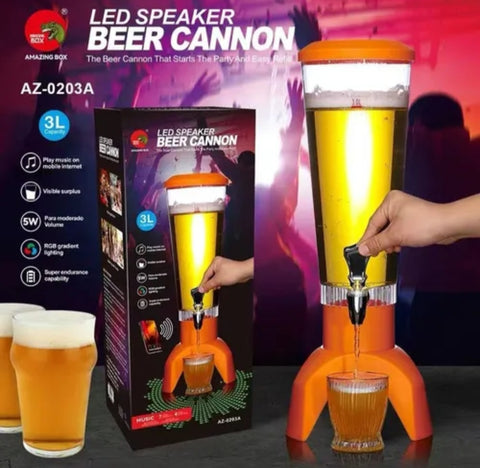 Točilica za pivo raketa zirafa za pivo 3 lit zvučnik led