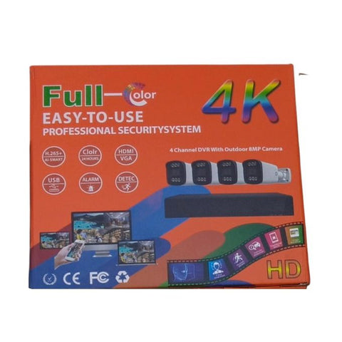 Video nadzor sa 4 kamere i resiverom set 4K sistem