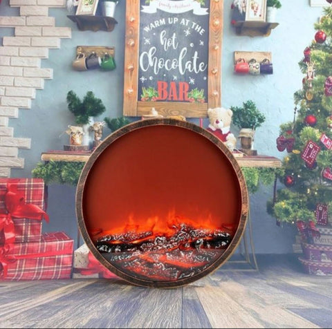 Dekorativni kamin led okrugli