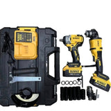 Dewalt set aku odvijac udarni +srafilica  +  brusilica 128v 3u1