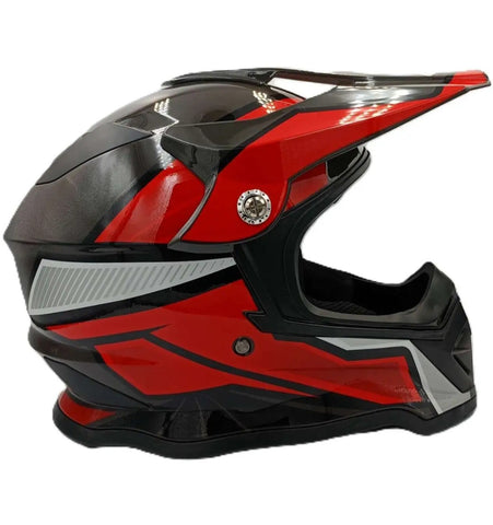 Kaciga MOTO CROSS crvena