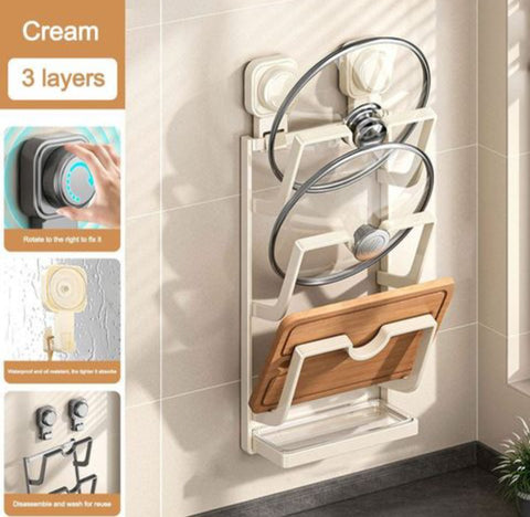 Zidni drzac za poklopce lonaca i serpi