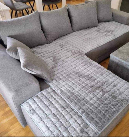 Plisani prekrivaci flekeri set za garnituru 3 kom set