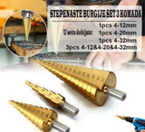 Set stepenastih burgija Dingqi 3kom