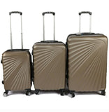 Koferi za putovanje 3u1 set zlatni