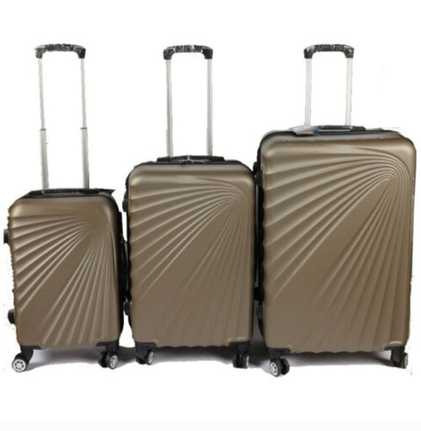 Koferi za putovanje 3u1 set zlatni