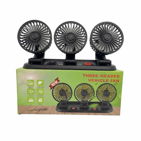 Trostruki ventilator za auto 12V